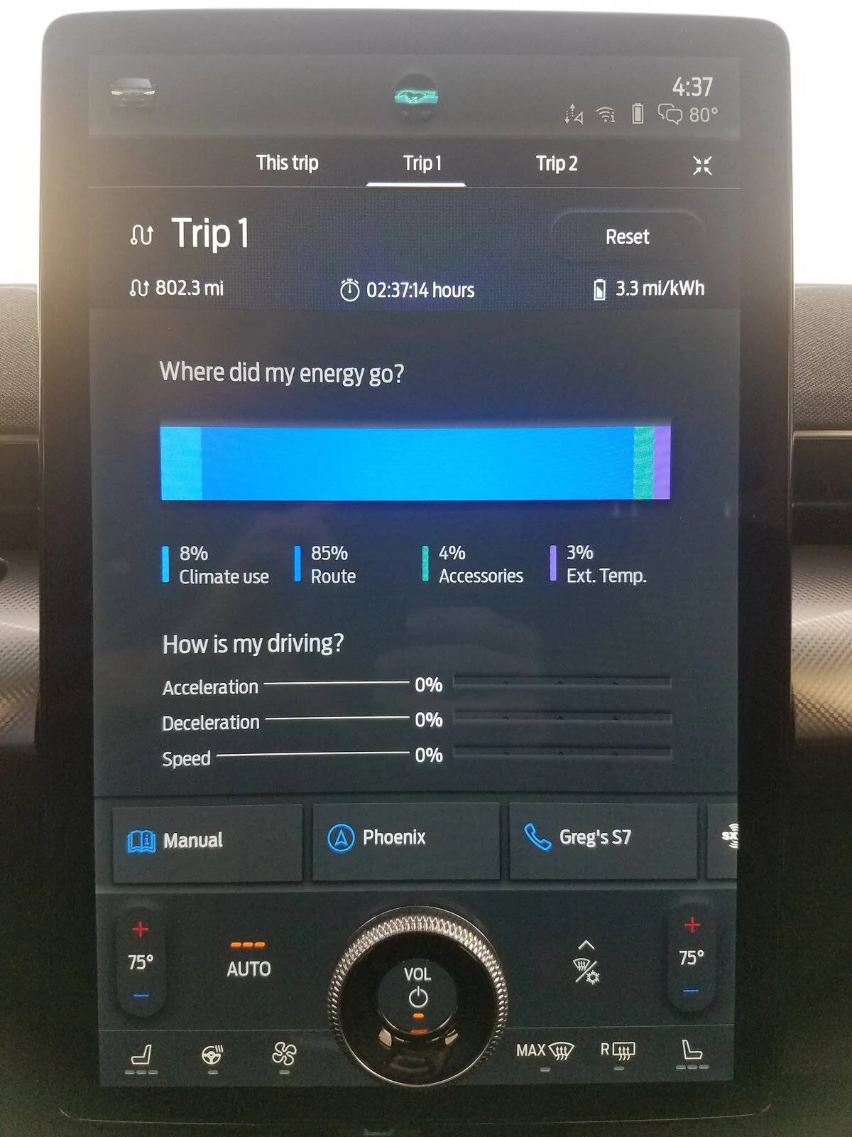 Ford Mustang Mach-E Miles Per KW.  Post up what you getting. 20210303_163734