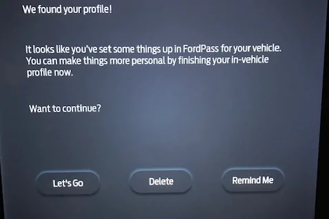 Ford Mustang Mach-E Syncing Profiles 1614911975949
