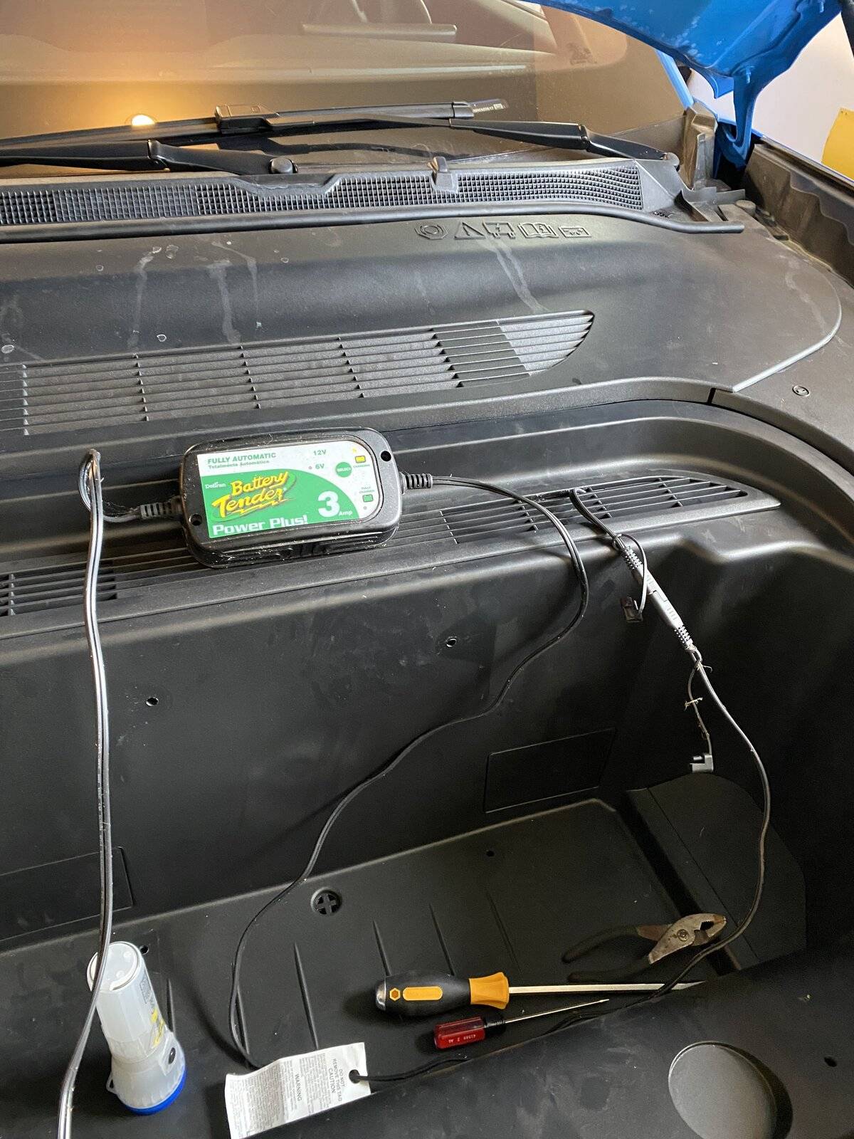 Ford Mustang Mach-E How to DIY - add access holes for LVB 12v battery connection points & HV Disconnect Relay for Safety 0E686936-B6E0-4147-88D3-F05D5BADF430