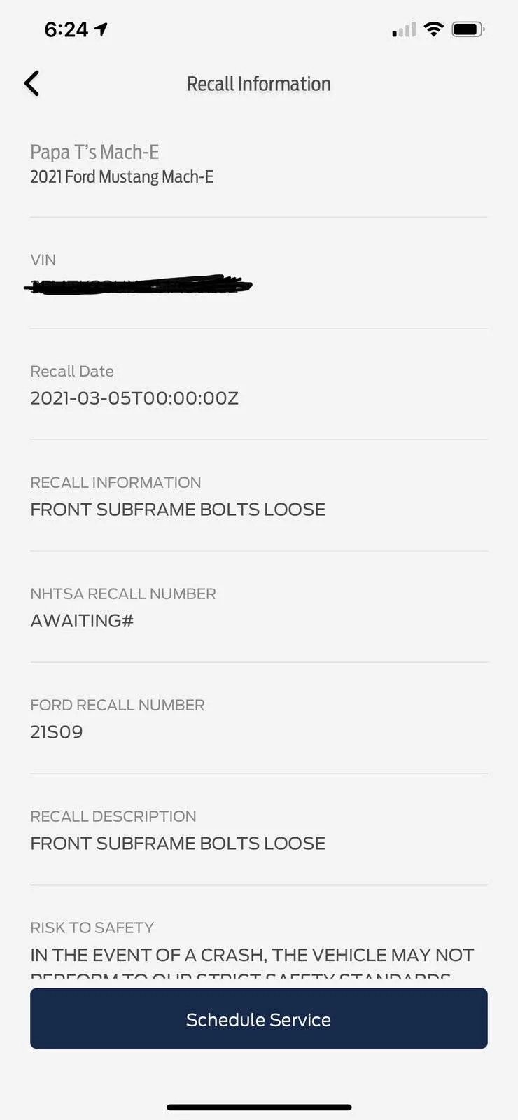 Ford Mustang Mach-E Recall? C4B8A6F6-CD5B-43CB-8F87-CDE52E451014