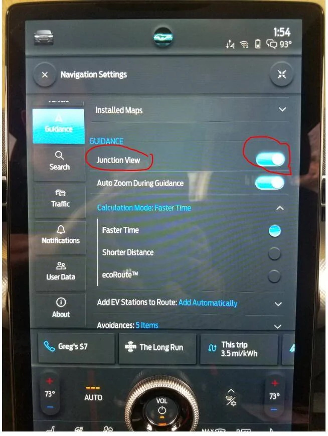Ford Mustang Mach-E Strange Blue bar while using NAV 1615151368756