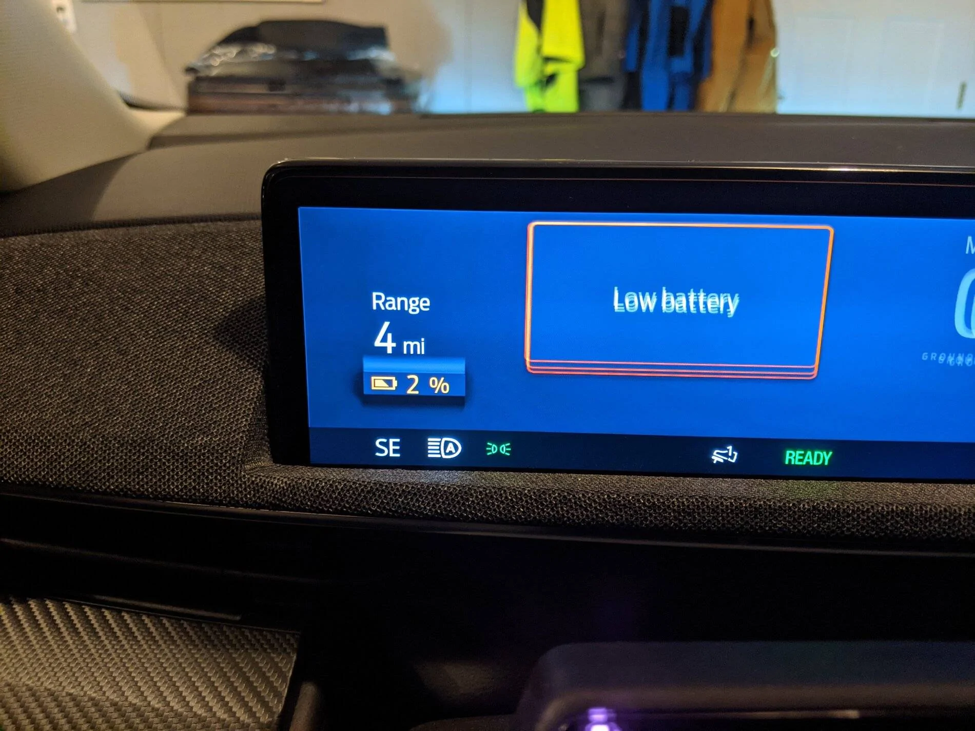 Ford Mustang Mach-E Drove down to 0%  battery PXL_20210307_041944838