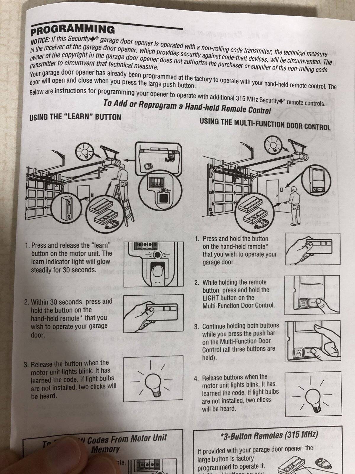 Ford Mustang Mach-E Cannot pair LiftMaster 3280 with car garage door opener IMG_3289