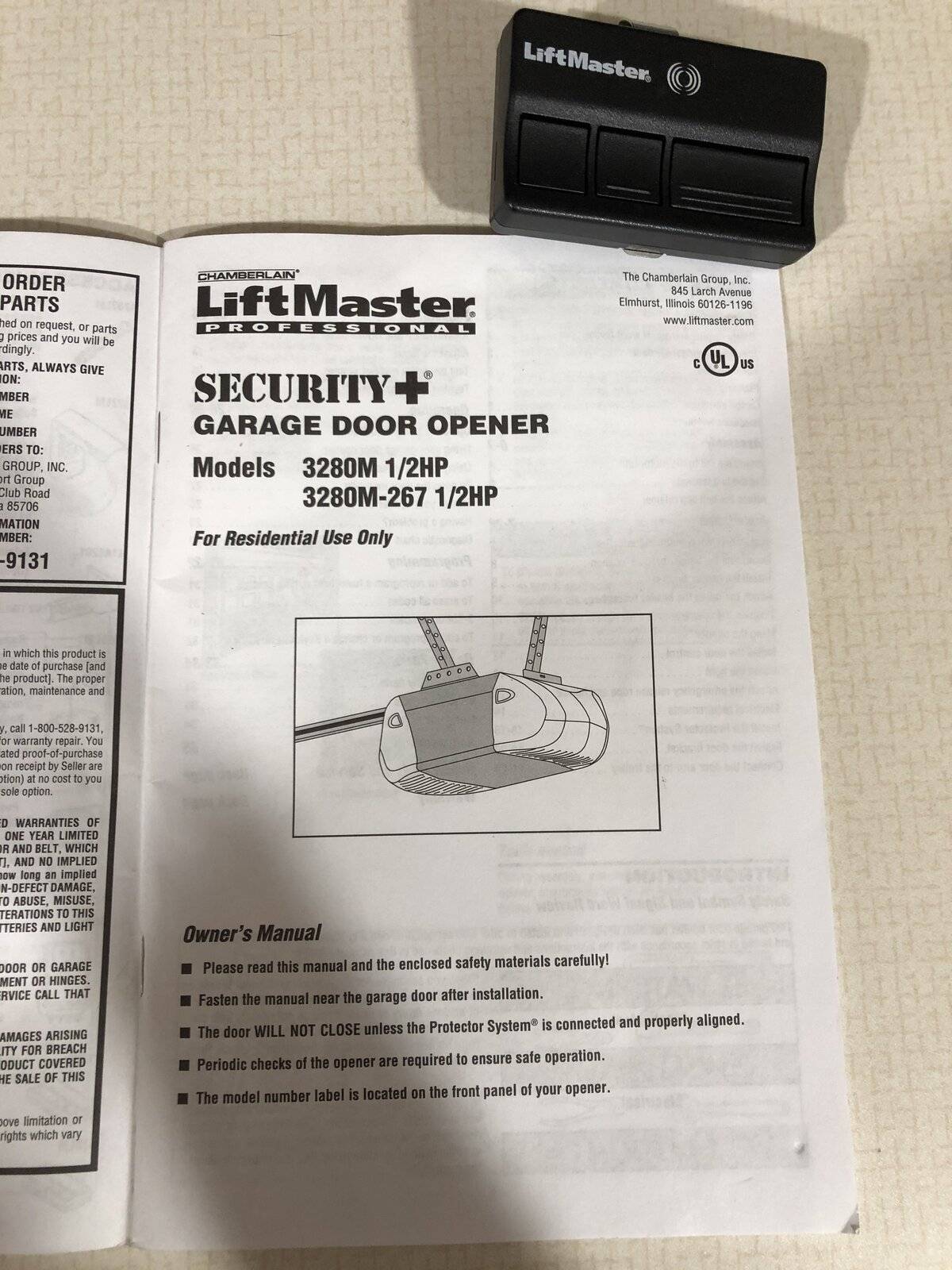 Ford Mustang Mach-E Cannot pair LiftMaster 3280 with car garage door opener IMG_3288