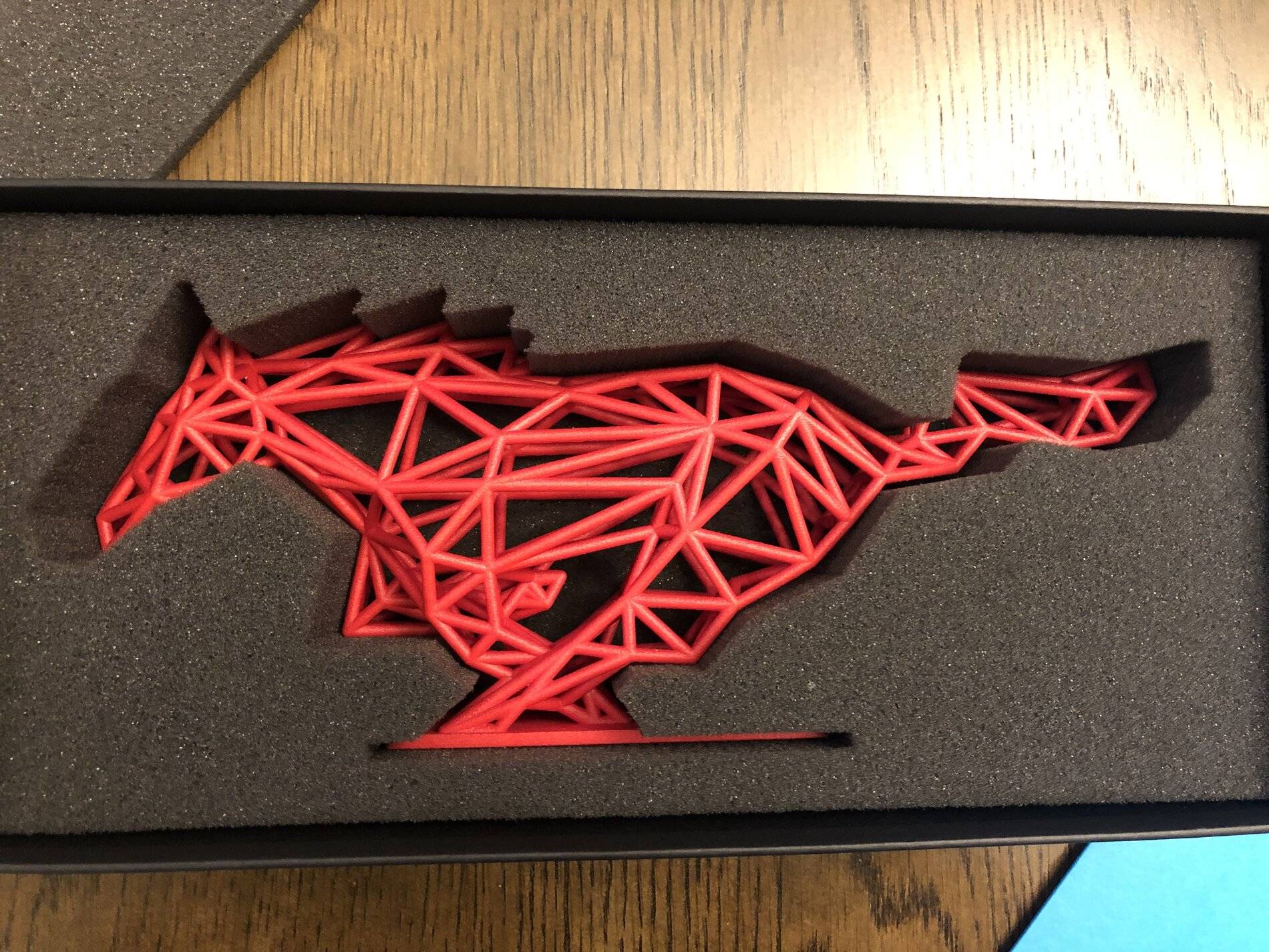 Ford Mustang Mach-E Received a Mach-E First Edition surprise gift! 3D printed fractal pony with VIN display. C25C7EEC-9FBA-4B29-8389-E594AE60FDEE