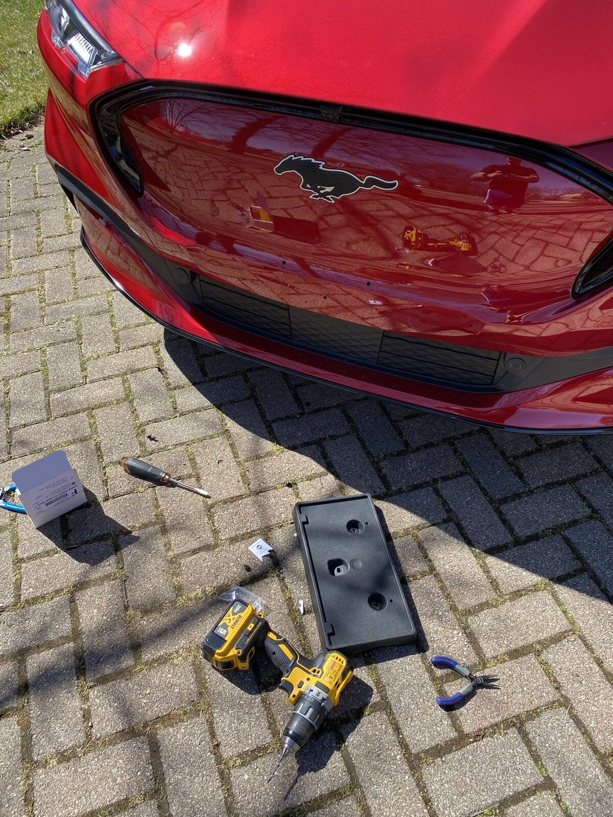 Ford Mustang Mach-E How to - remove front license plate bracket 63726894539__44F8BF71-295A-4DA4-9274-1E8825D01D6B.JPEG