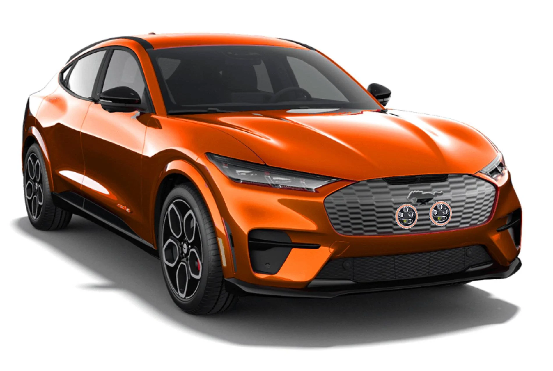 Ford Mustang Mach-E How will you mod your Mach-E? Orange MachEDrivingLights