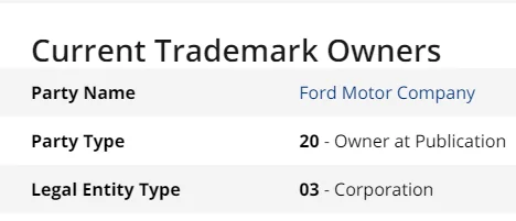 Ford Mustang Mach-E Ford Trademark for 'Faster Charge' 1586978924337