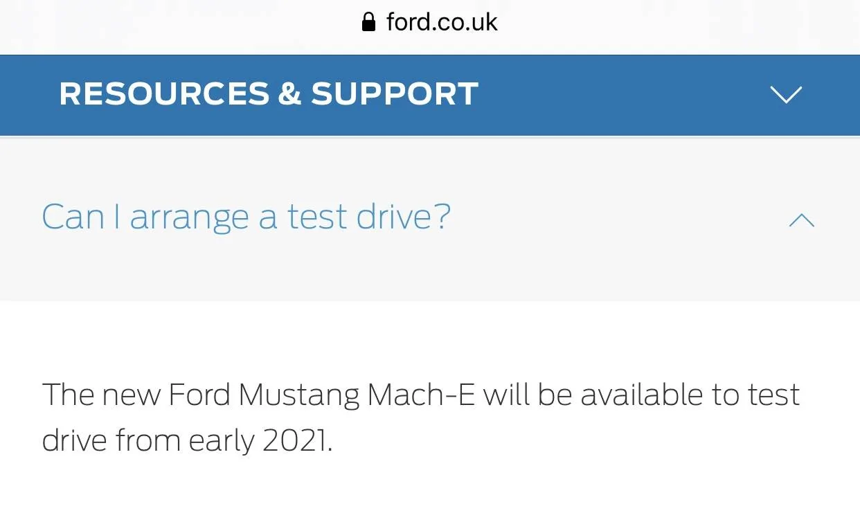 Ford Mustang Mach-E Reservation cancelled by me 34F772D4-6635-424A-8906-C16623817176