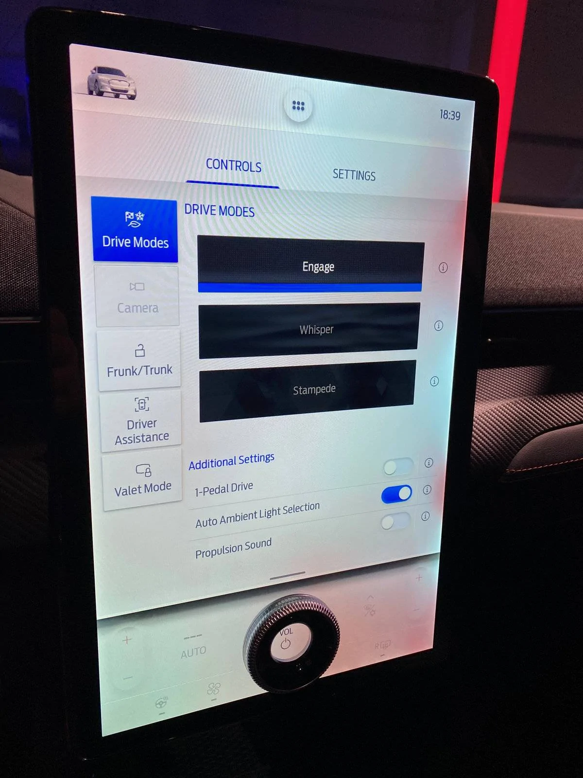 Ford Mustang Mach-E Ford Austria video showing various Sync 4A screens, settings, menus Stamped