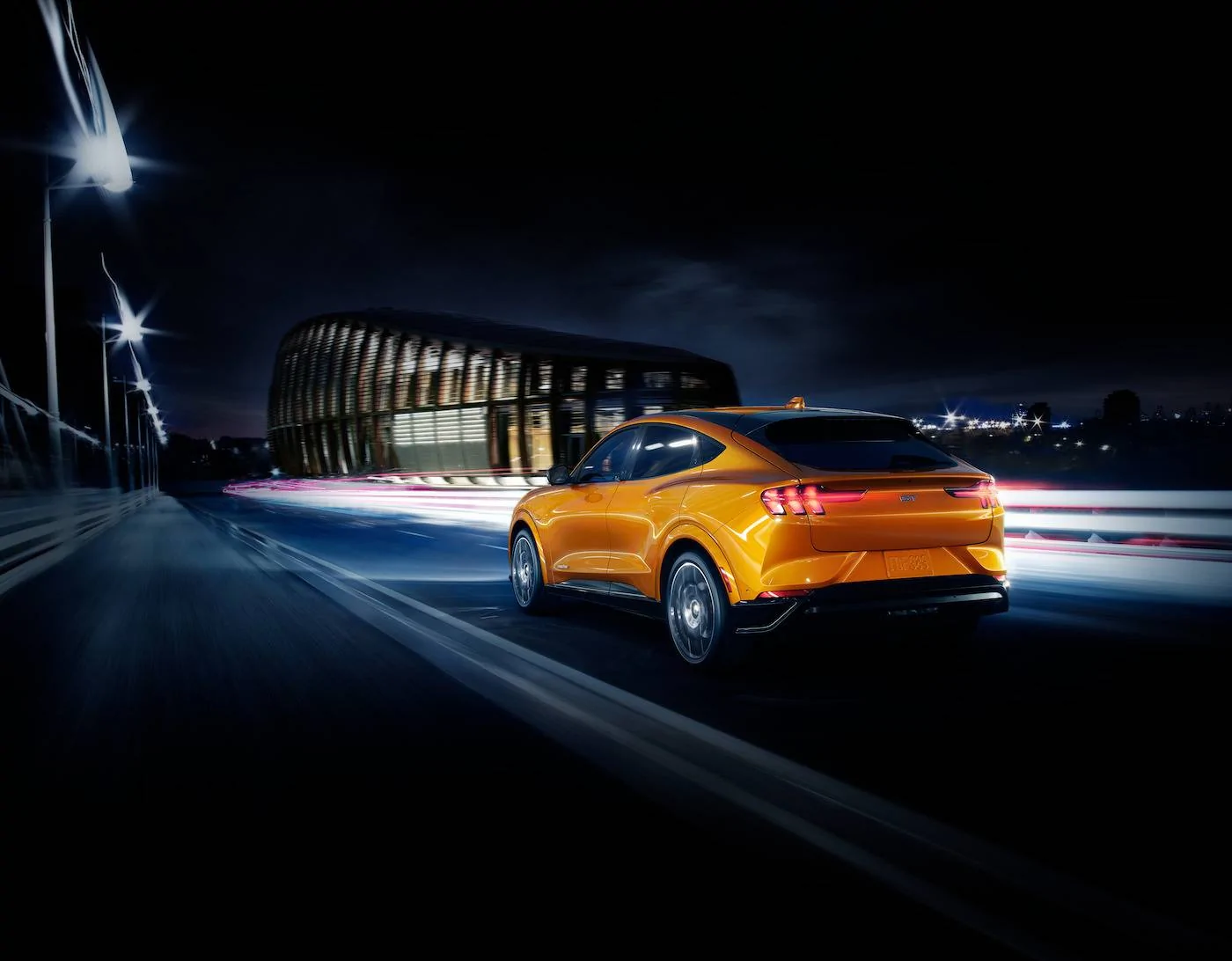 Ford Mustang Mach-E CYBER ORANGE NOW OFFERED FOR 2021 MUSTANG MACH-E GT 2021-Ford-Mustang-Mach-E-Cyber-Orange-2
