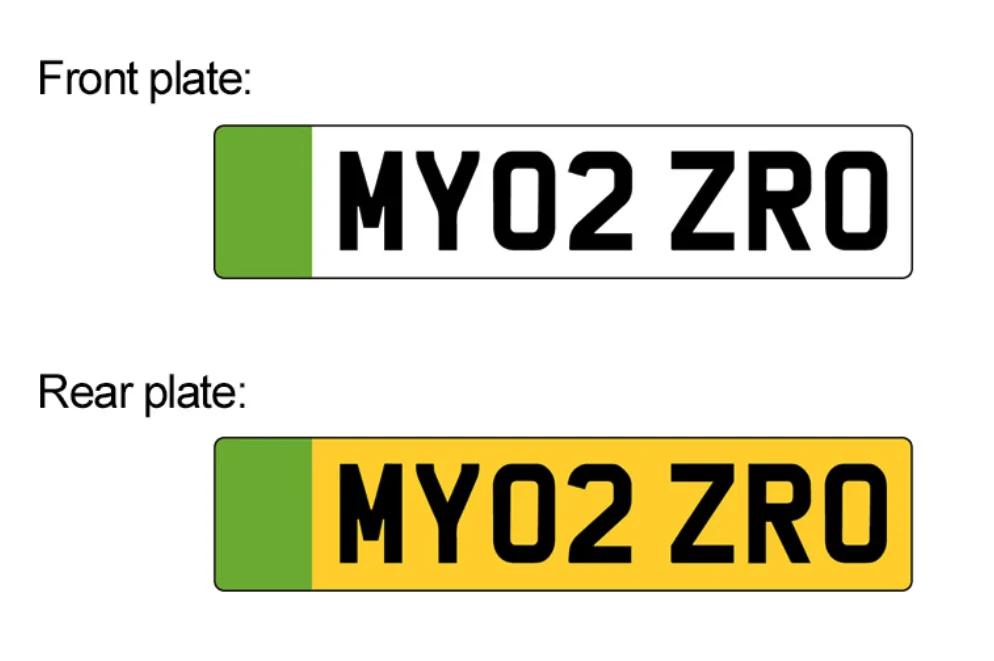 Ford Mustang Mach-E UK News: Green Number Plates for EVs Arrive This Autumn Plate examples