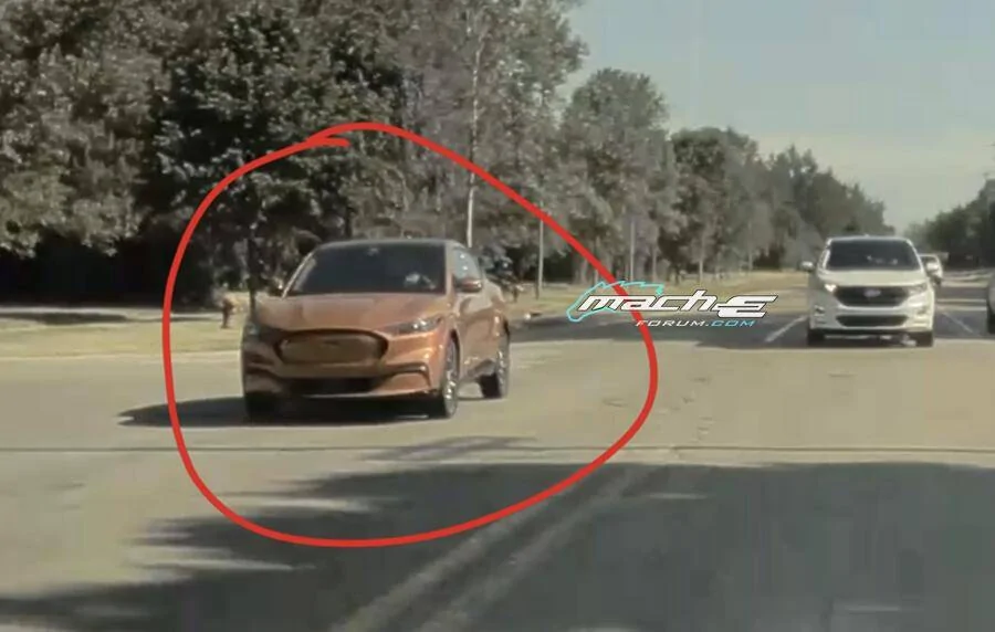 Ford Mustang Mach-E CYBER ORANGE METALLIC Mach-E Photos Cyber Orange Mach-E Real Life 1