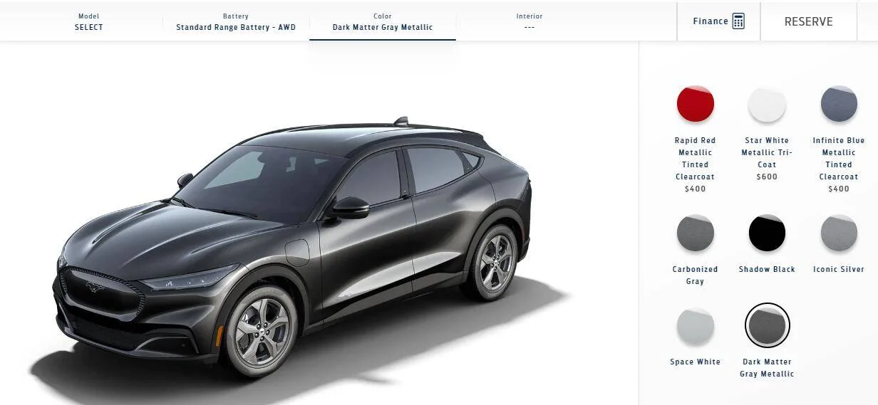 Ford Mustang Mach-E Dark Matter Gray Mach-E now available in reservation configurator 1593217301615
