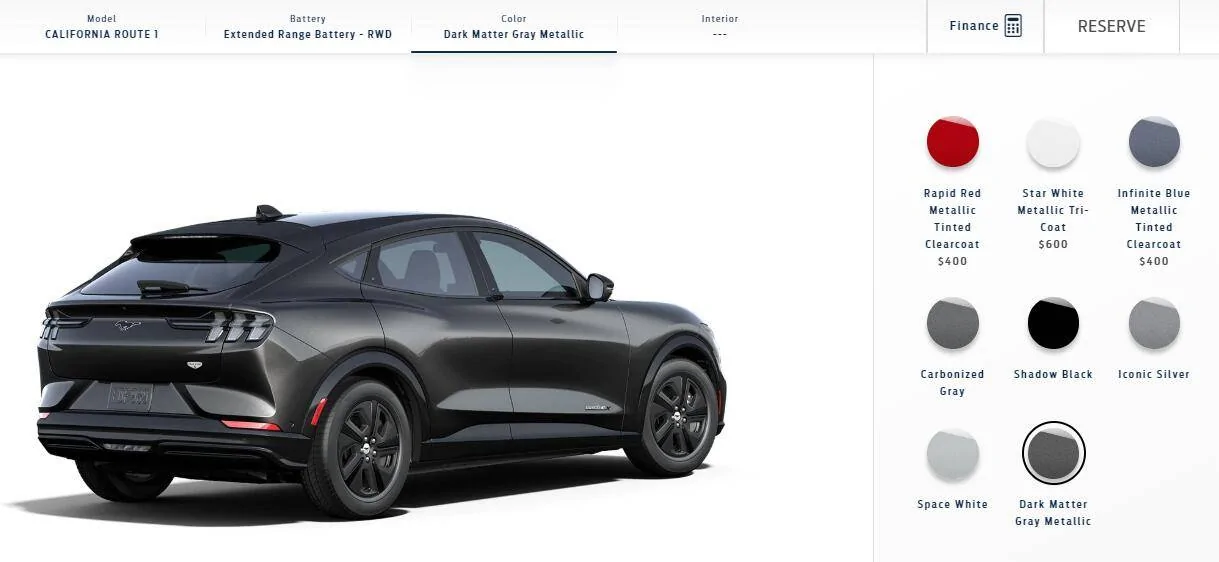 Ford Mustang Mach-E Dark Matter Gray Mach-E now available in reservation configurator 1593217330236