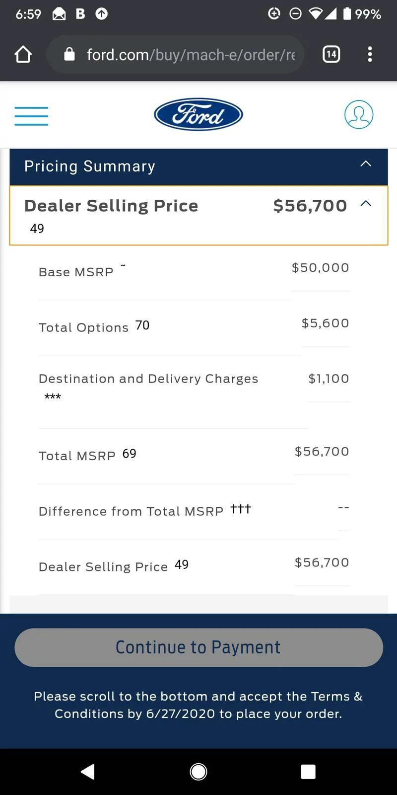 Ford Mustang Mach-E Order site is up! Screenshot_20200627-065911