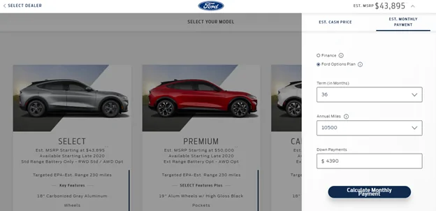 Ford Mustang Mach-E Order site is up! 1593262041118