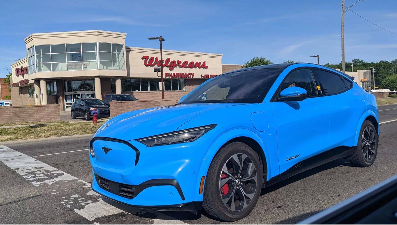 Ford Mustang Mach-E Error in First Edition Description? grabber-blue-mach-e-walgreens-png.1709