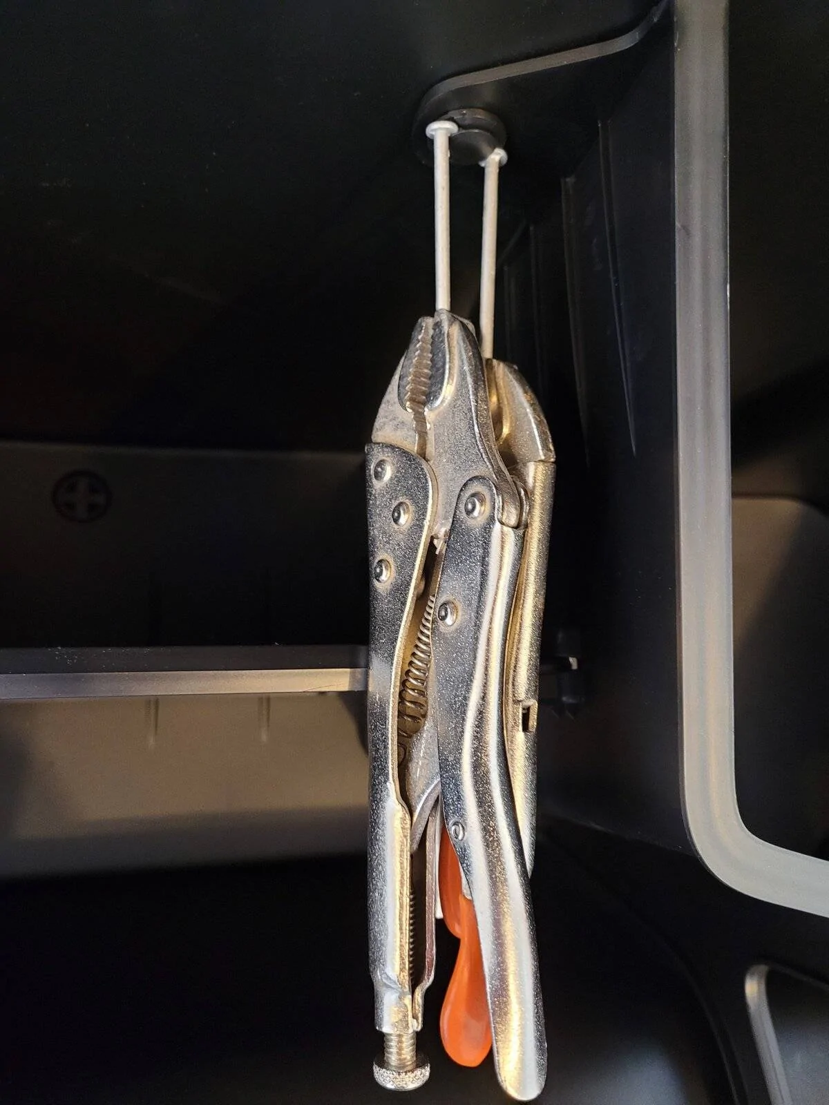 Ford Mustang Mach-E How to - Remove Mach-E frunk divider - DIY writeup 20210316_121808