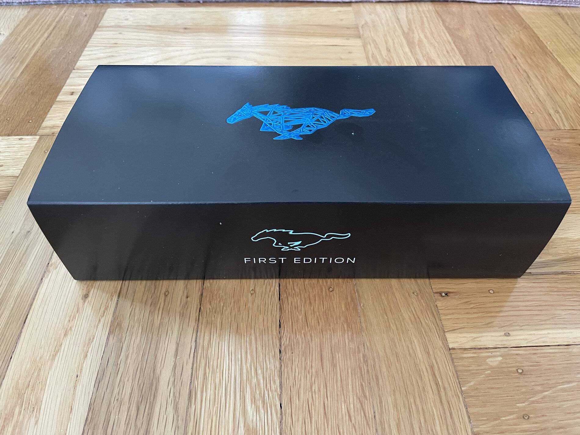 Ford Mustang Mach-E Received a Mach-E First Edition surprise gift! 3D printed fractal pony with VIN display. IMG_1637