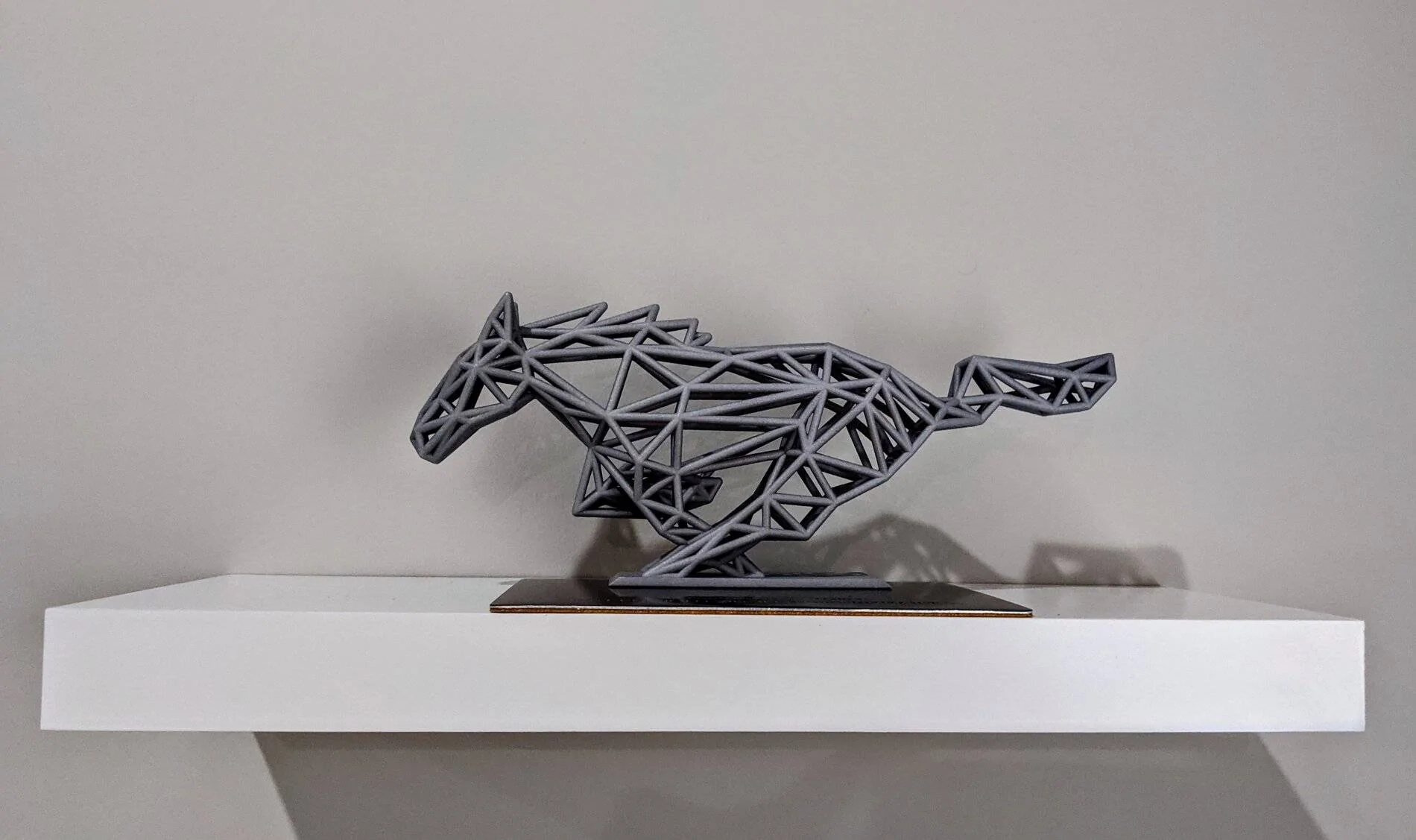 Ford Mustang Mach-E Received a Mach-E First Edition surprise gift! 3D printed fractal pony with VIN display. PXL_20210316_224351979.MP~2