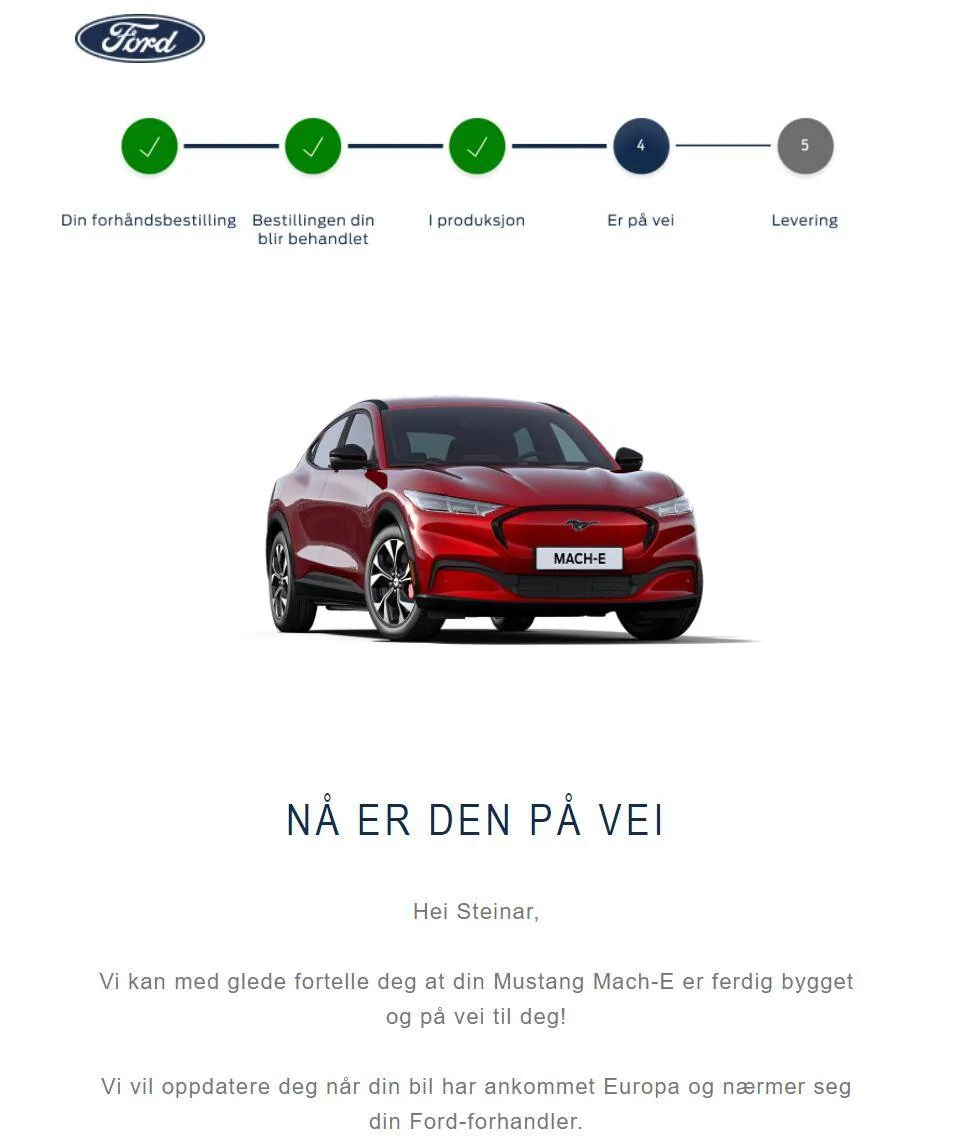 Ford Mustang Mach-E Norway - Mach-E ready for production 1616062564849