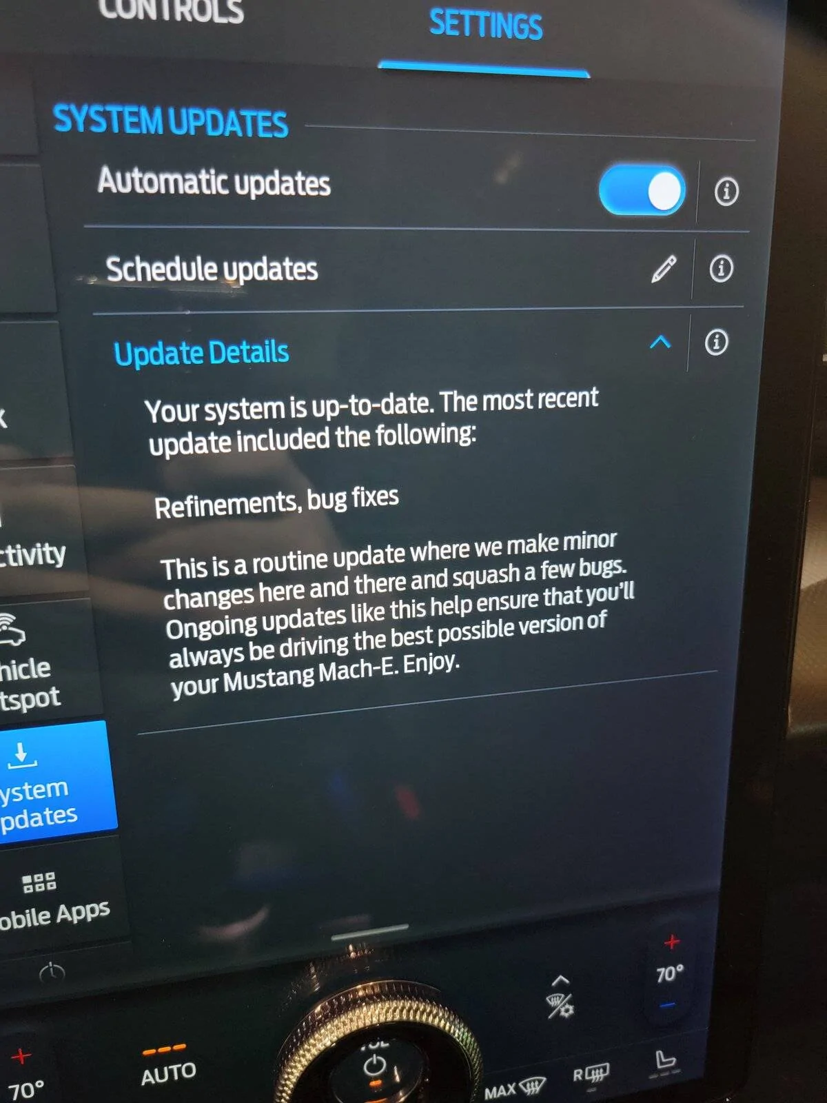 Ford Mustang Mach-E First OTA update for Mach-E coming March 18 tomorrow 20210318_165652