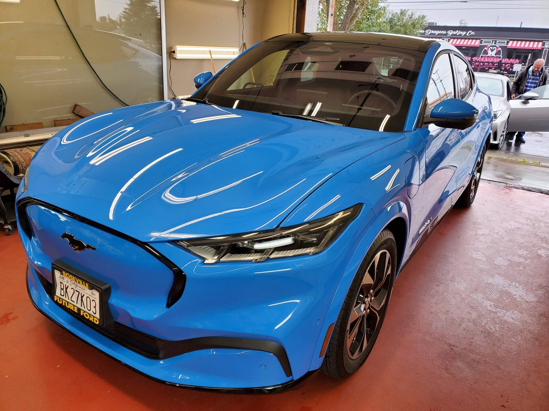 Ford Mustang Mach-E Ceramic Coating to my Grabber Blue FE 20210318_153954