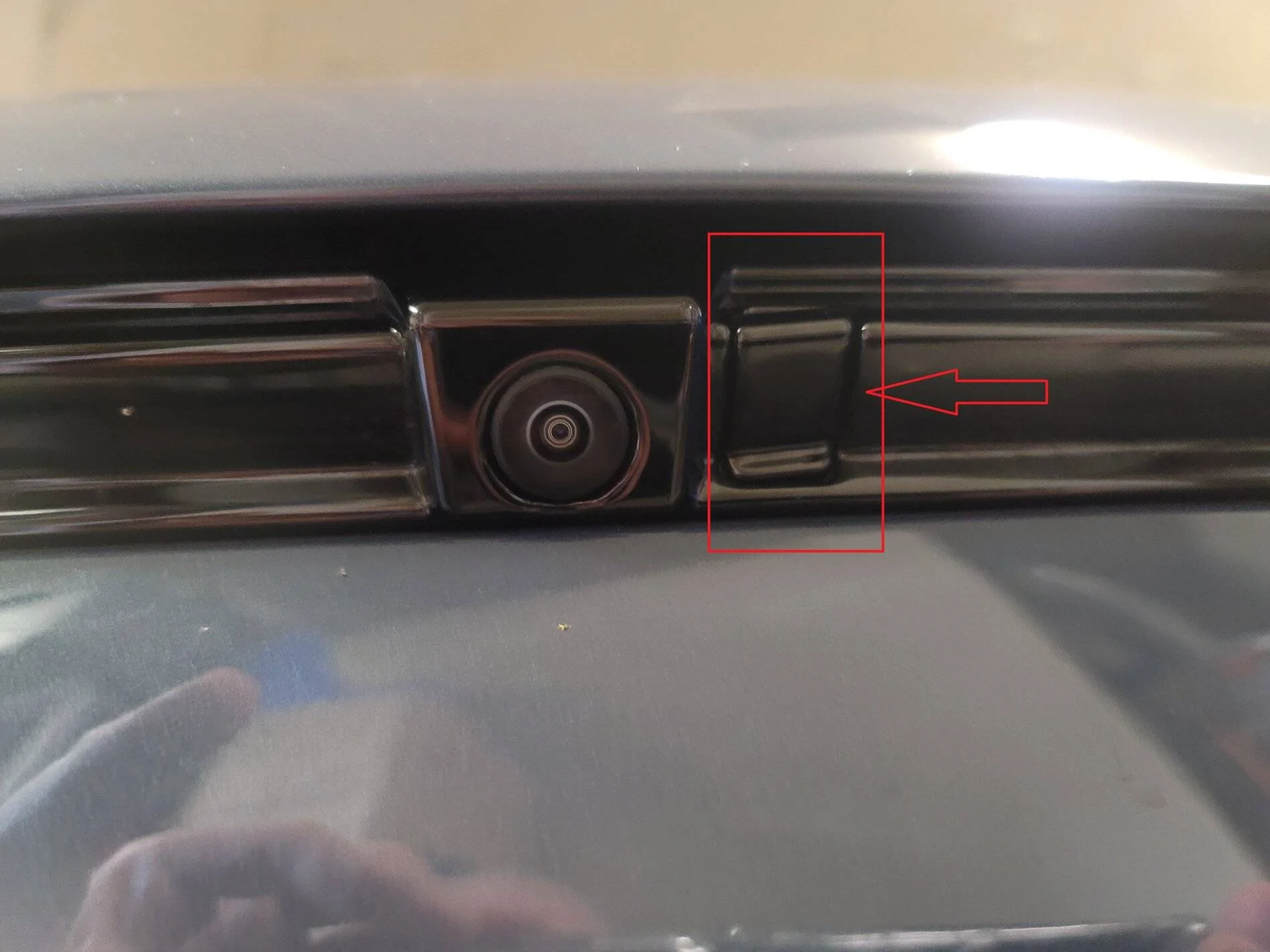 Ford Mustang Mach-E Button under Frunk next to Sensor/Camera? 20210320_124026-2
