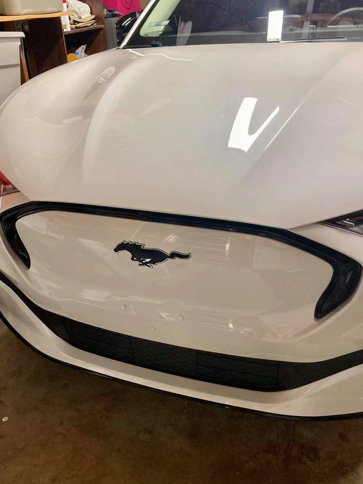Ford Mustang Mach-E Mach-E Premium Star white w/customizations 163646200_10221549234373594_4628430345862250810_o