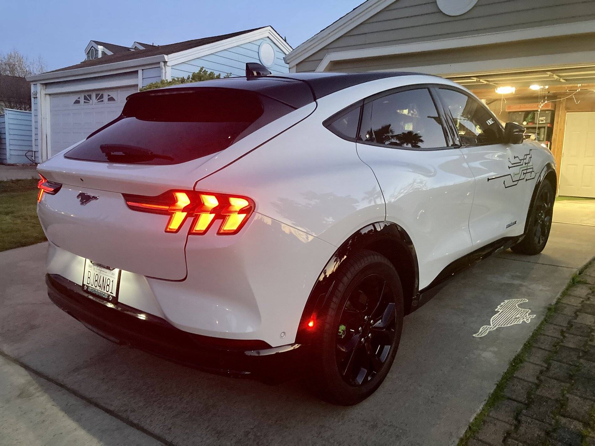 Ford Mustang Mach-E Mach-E Premium Star white w/customizations 9C289DF6-34C1-4C5B-B946-E80B716F1D6A
