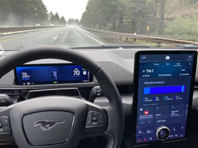 Ford Mustang Mach-E Speedometer Display 2021-ford-mustang-mach-e-range-test_100776386_m