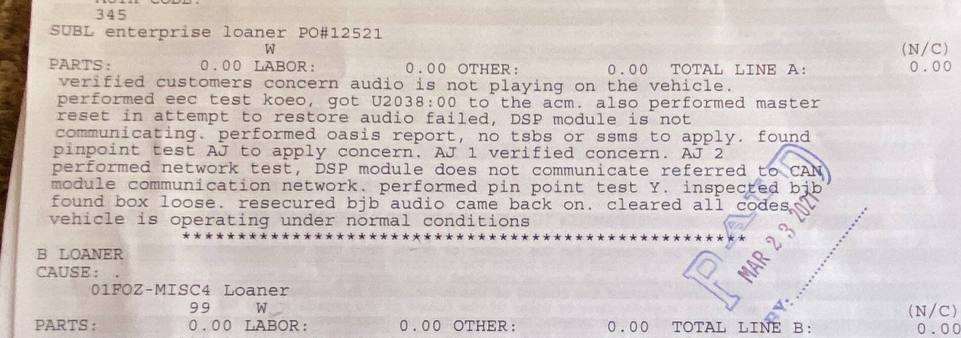 Ford Mustang Mach-E Audio System Not Working IMG_7807