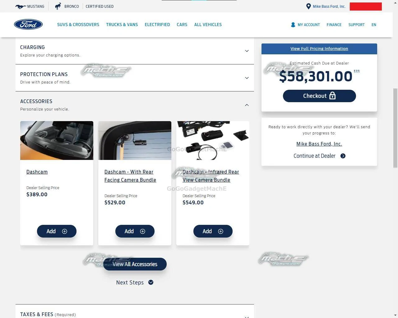 Ford Mustang Mach-E Online purchase checkout for Mach-E : here's what it looks like watermarked (13)