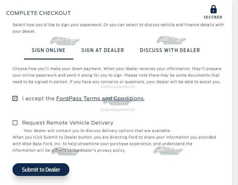 Ford Mustang Mach-E Online purchase checkout for Mach-E : here's what it looks like watermarked (37)