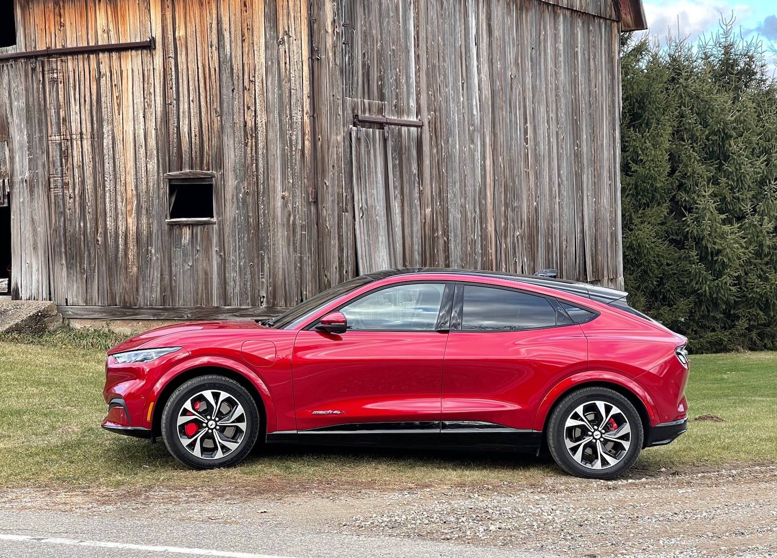 Ford Mustang Mach-E What happened to the Mach-E keycard 2021-Ford-Mustang-Mach-E-side-barn