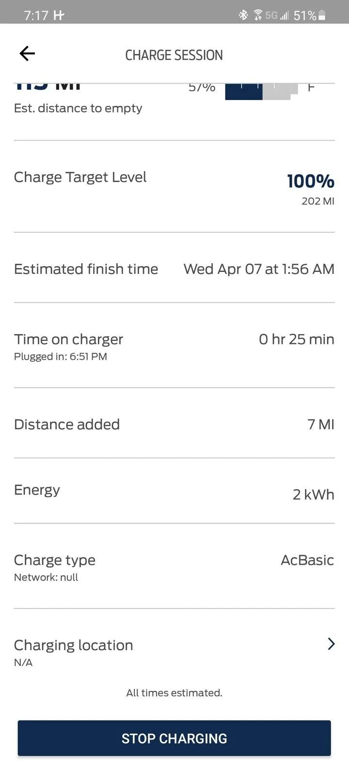 Ford Mustang Mach-E Tracking Charging Power Consumption Screenshot_20210406-191721_FordPass
