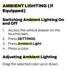 Ford Mustang Mach-E Video: how to dim ambient lighting in Mach-E 1618248158361