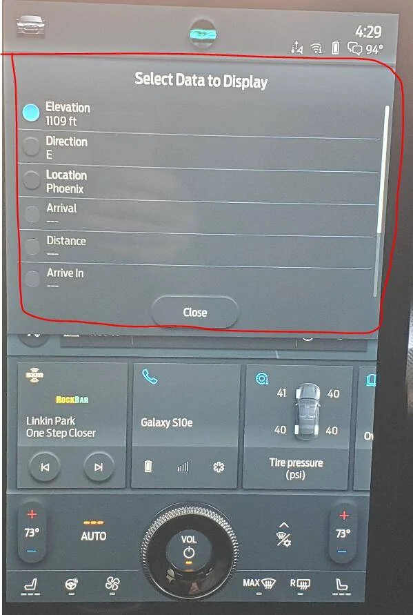Ford Mustang Mach-E multiple stops in nav does not count down milage in IC 1618270512039