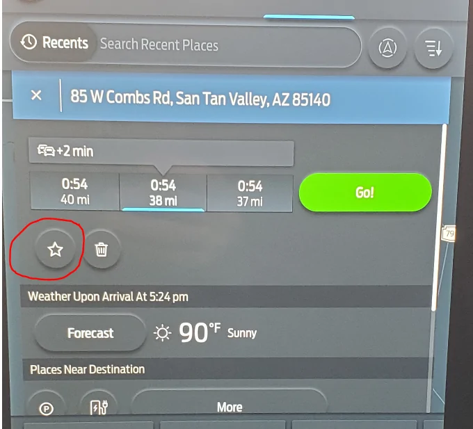 Ford Mustang Mach-E multiple stops in nav does not count down milage in IC 1618271819521