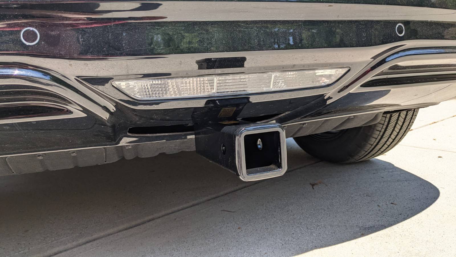Ford Mustang Mach-E Installed Hidden Hitch by Stealthhitches PXL_20210413_180954572