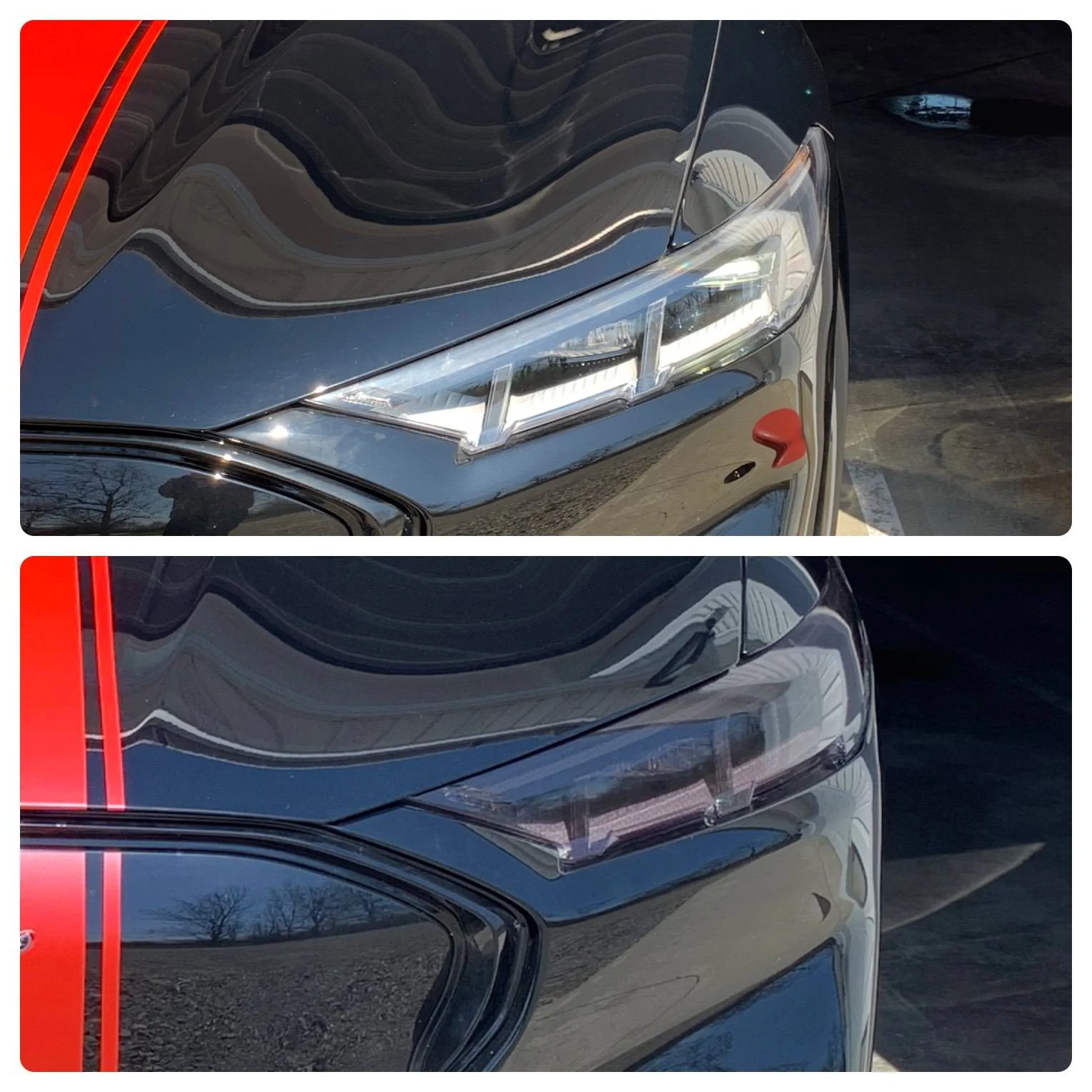 Ford Mustang Mach-E A little headlight tinting on Mach-E E697E5AE-F988-41E6-867D-CD2C3E05DCF2