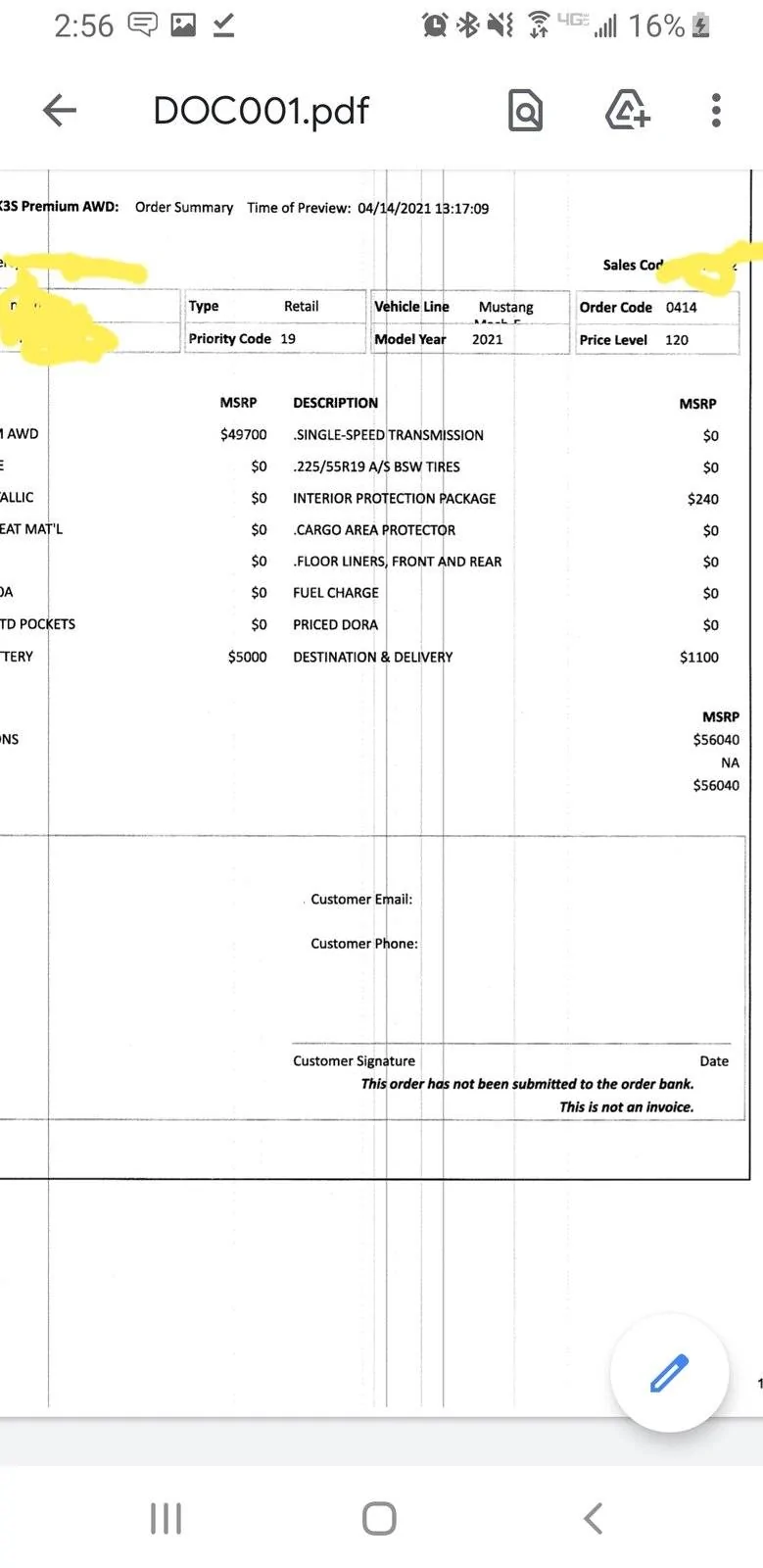 Ford Mustang Mach-E How to Get X Plan Pricing.... 20210416_145750
