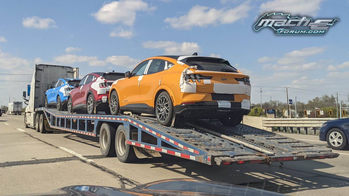 Ford Mustang Mach-E 2 Mach-E GT Spotted During Transport Mach-E GT spotted 3