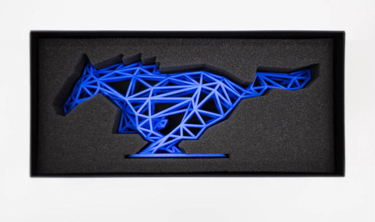 Ford Mustang Mach-E Received a Mach-E First Edition surprise gift! 3D printed fractal pony with VIN display. Mustang-Mach-E_Sculptures_03