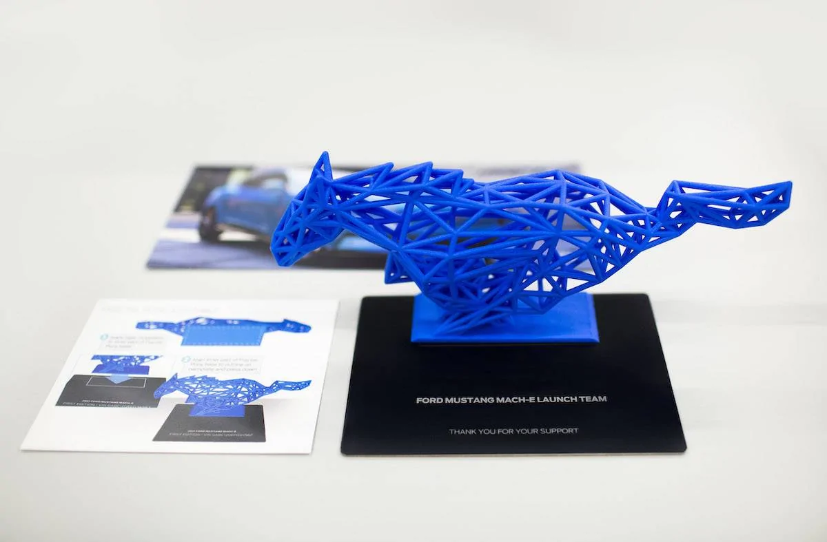 Ford Mustang Mach-E Received a Mach-E First Edition surprise gift! 3D printed fractal pony with VIN display. Mustang-Mach-E_Sculptures_04