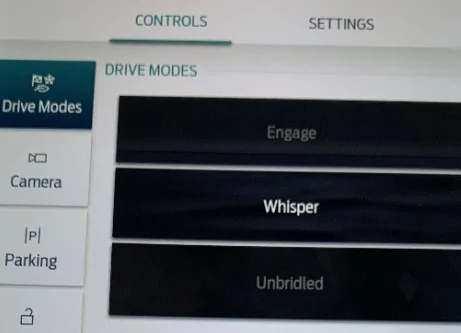 Ford Mustang Mach-E Driving Mode - Unbridled - wrong color Whisper Mod