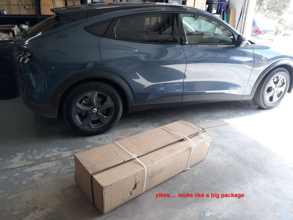 Ford Mustang Mach-E DIY install TorkLift hitch for bike rack, etc 001 delivery