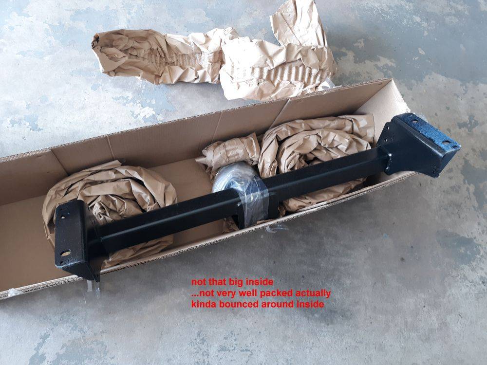 Ford Mustang Mach-E DIY install TorkLift hitch for bike rack, etc 002 Shipping-packin