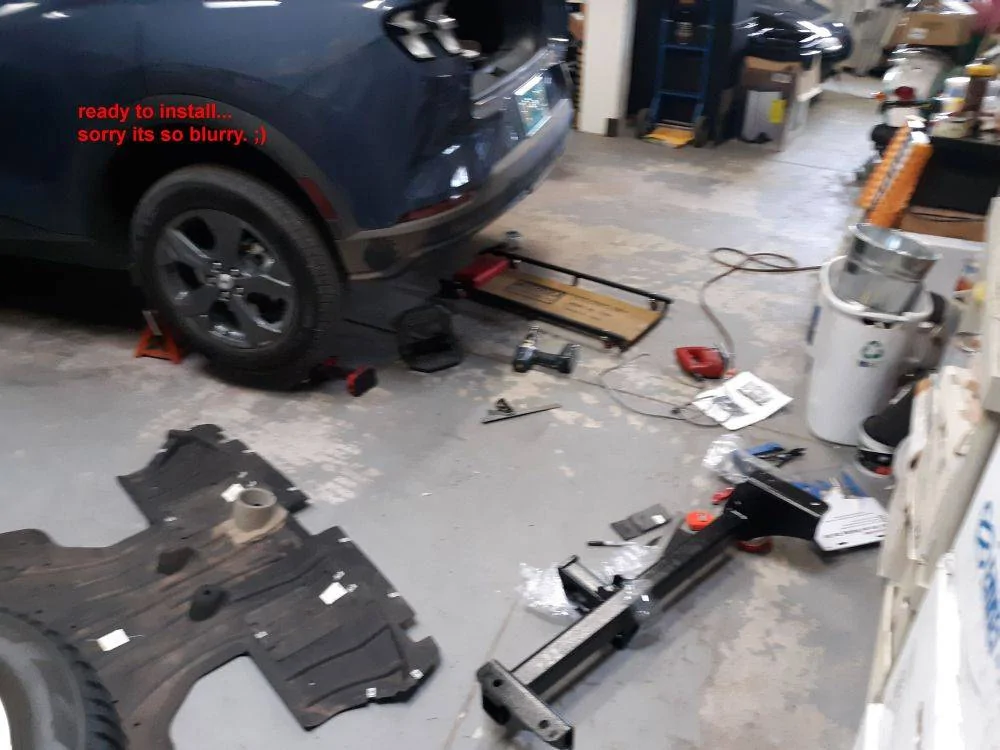 Ford Mustang Mach-E DIY install TorkLift hitch for bike rack, etc 005 ready to install